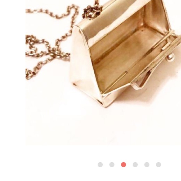 Hermès Vintage sterling silver Kelly necklace